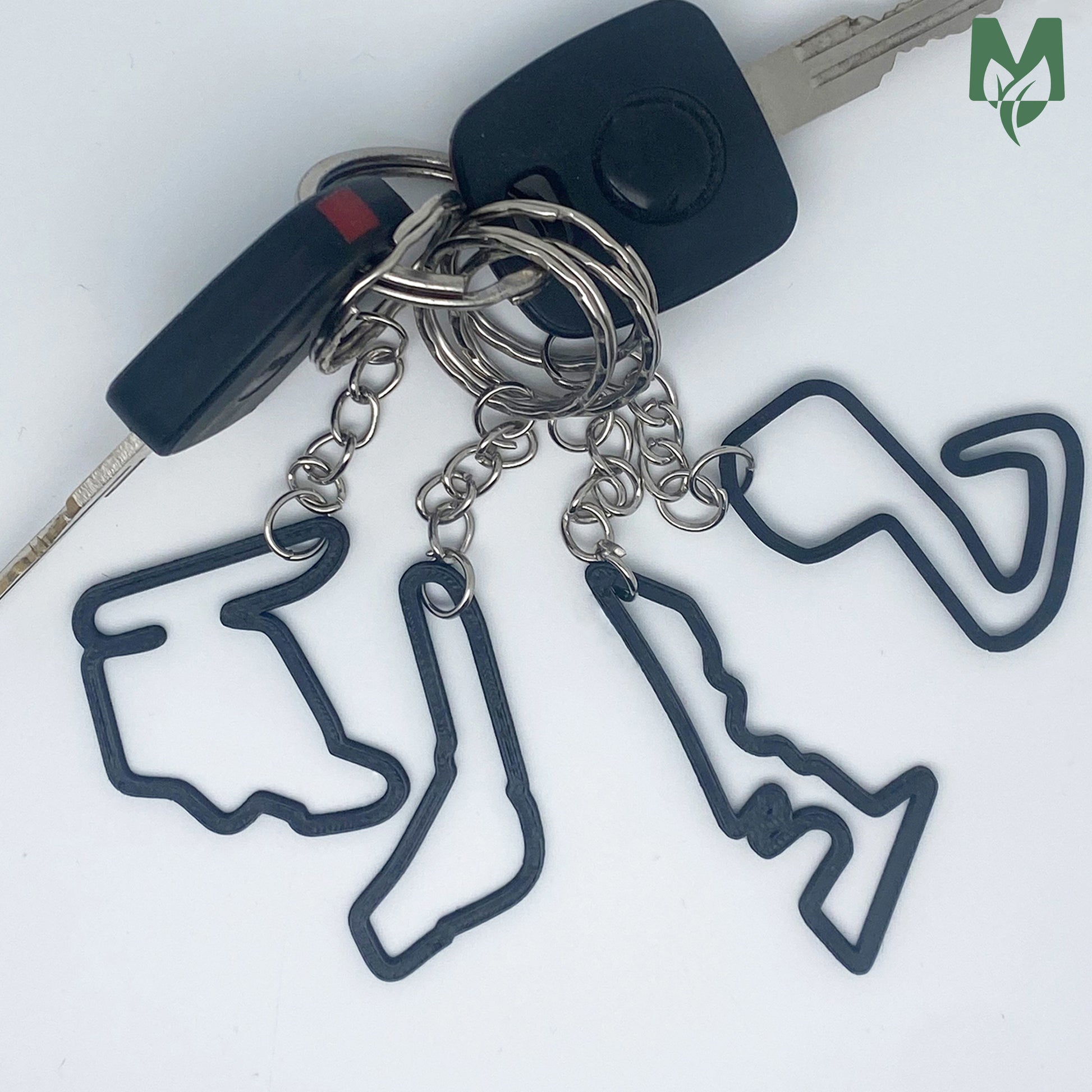 F1 gifts moto gp and motorsport circuit keychains