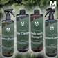 Motoreco basic car cleaning kit, cherry shampoo, ceramic detailer, alloy cleaner and interior leather cleaner