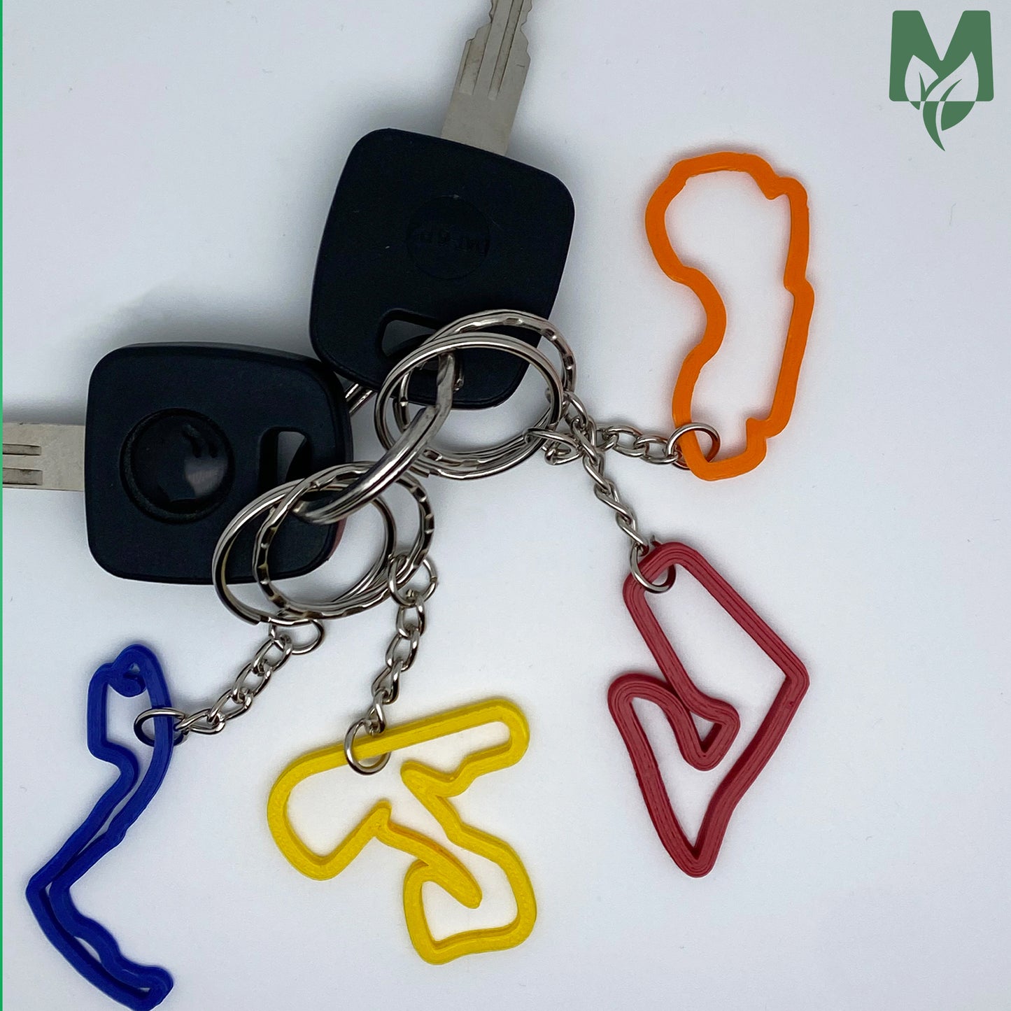 F1 gifts moto gp and motorsport circuit keychains