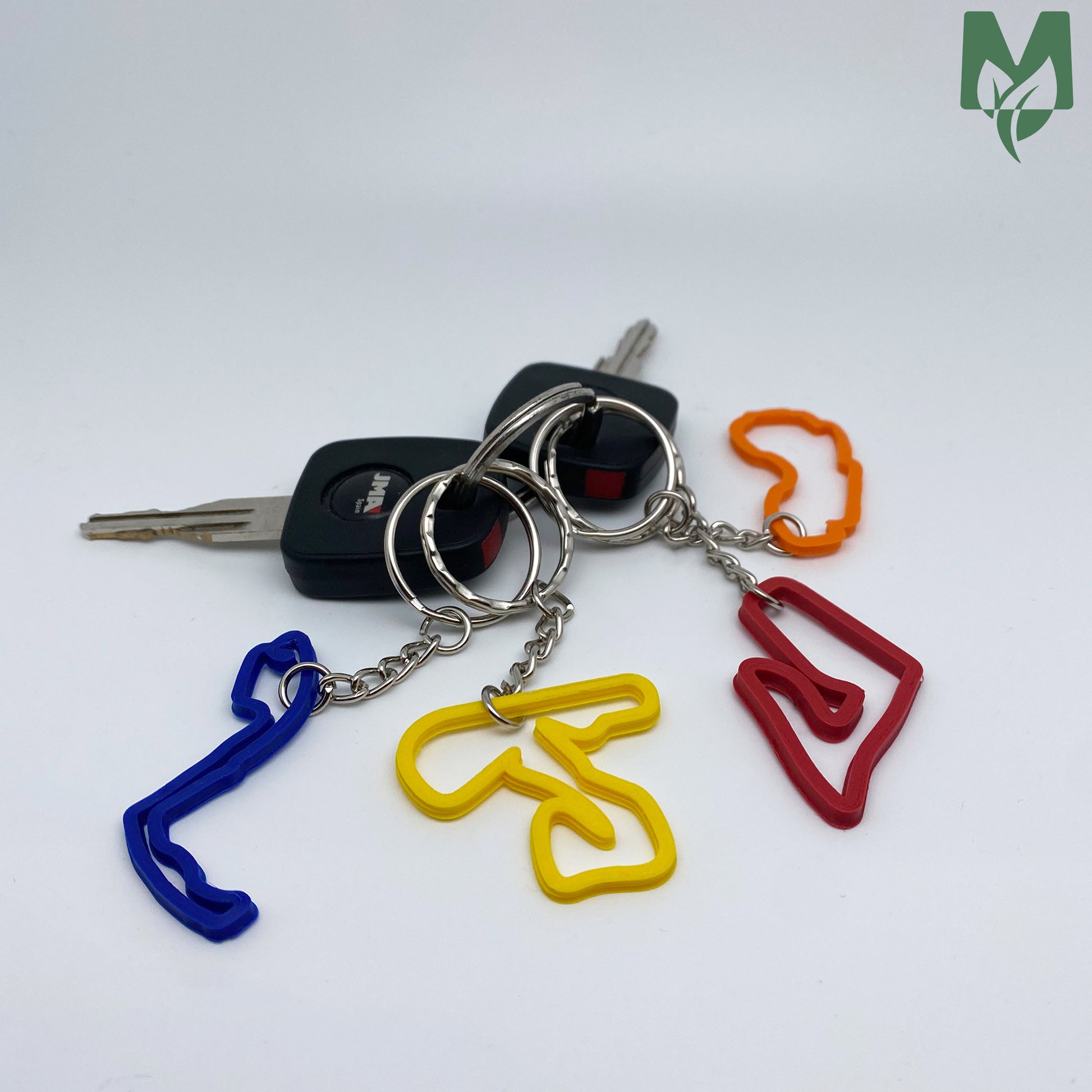 multi coloured Formula 1 keychain gift, monaco, austria zandvort melbourne