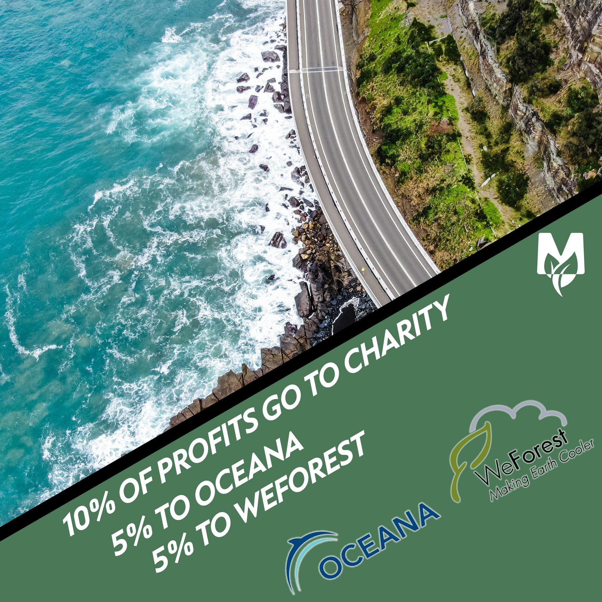 Motoreco charity pledge to oceana and weforest