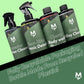 Motoreco car cleaning range in recyclabvle and recycled platsic bottles
