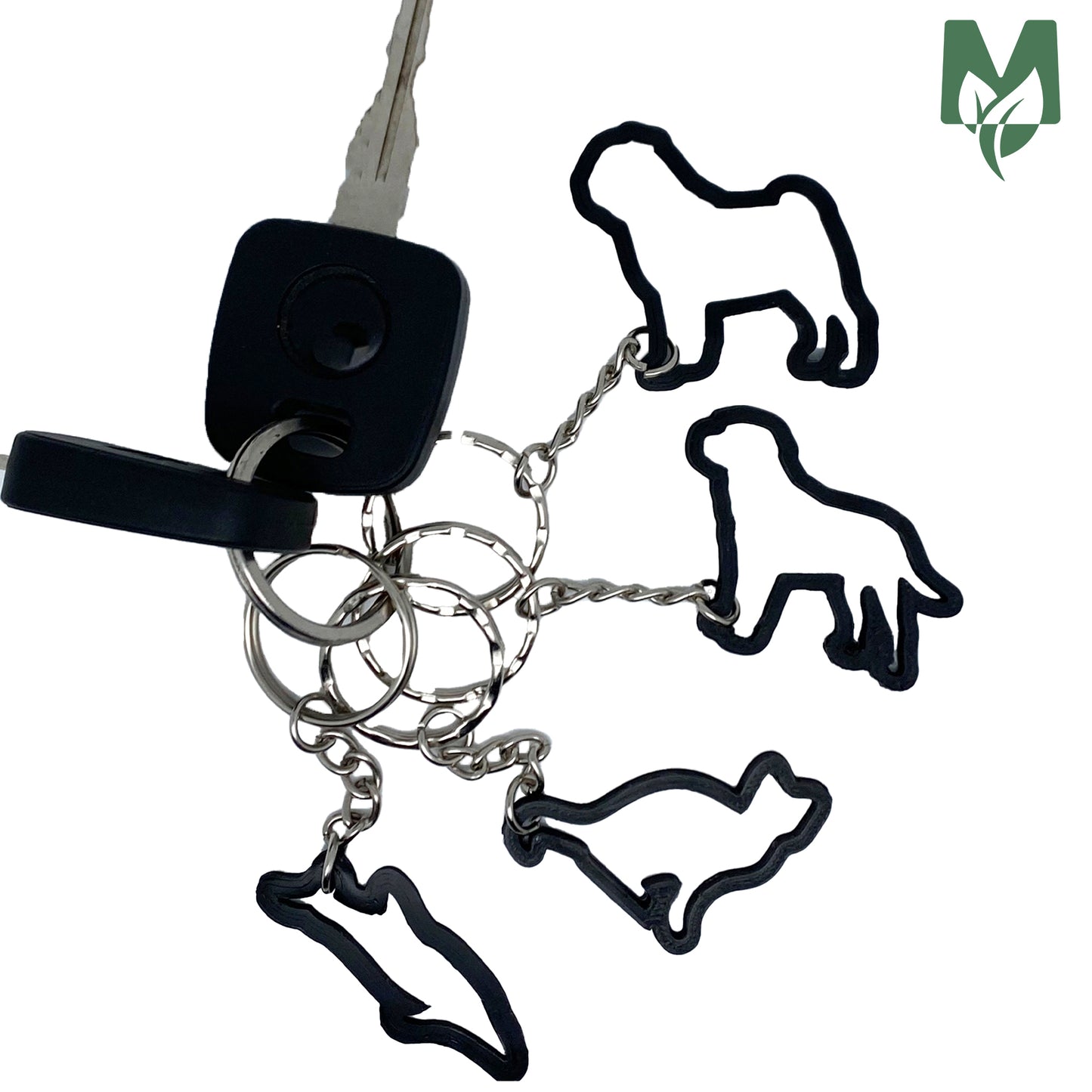 Animal Keyrings - Made From Recycled Discarded Plastics!